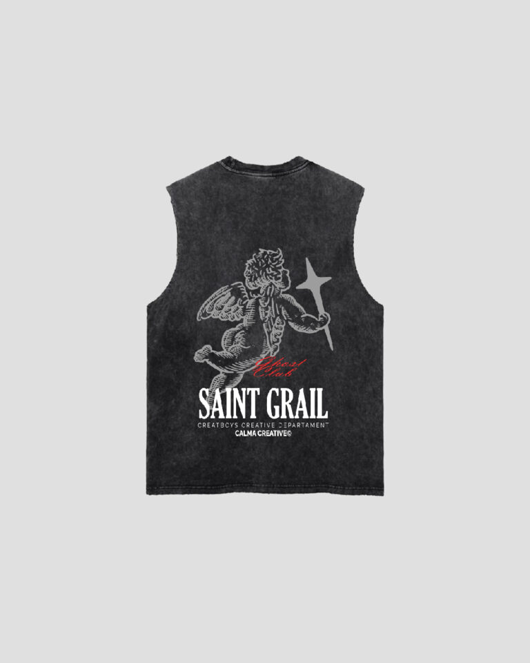 Camiseta Blanca Saint Grail Oversized