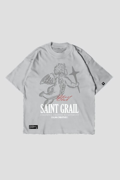 Camiseta Gris Saint Grail Oversized