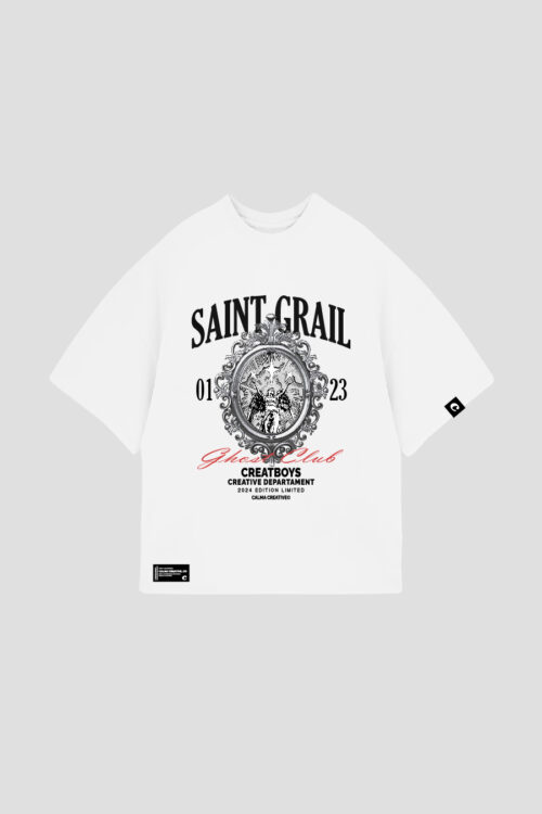 Camiseta Blanca Saint Grail Oversized